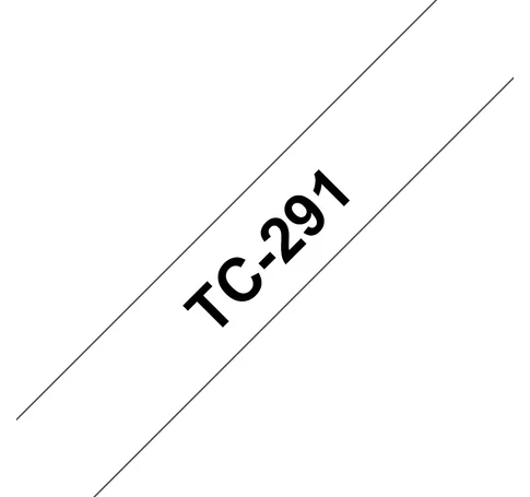 Brother TC-291 címkéző szalag Fehéren fekete