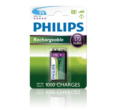 Philips 9VB1A1710 ELEM TÖLTHETŐ 9V 170 mAh 1-BLISZTER