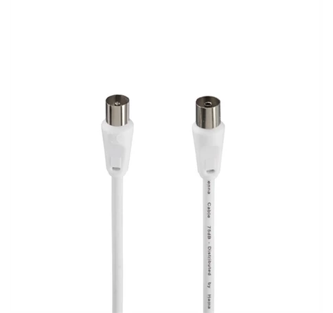 Hama 00205031 ANTENNAKÁBEL 75dB, FEHÉR 10,0M
