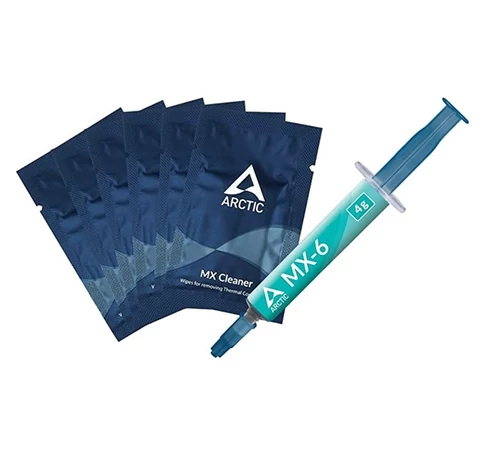 ARCTIC COOLING Hűtőpaszta MX-6, 4g + MX Tisztítókendő Hűtőpasztához