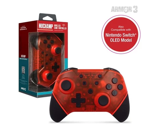 ARMOR3 NUCHAMP Nintendo Switch Kiegészítő Vezeték nélküli kontroller, Vörös