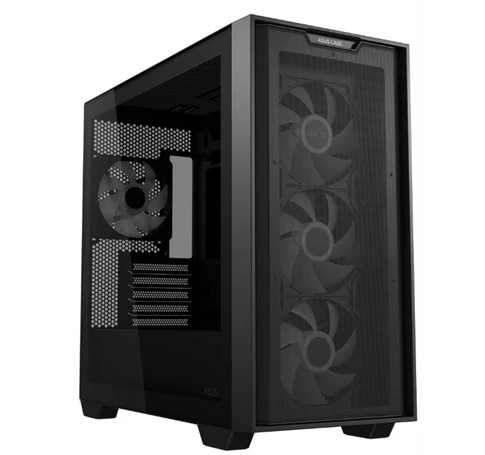 ASUS Ház A21 Plus, 850W (TUF-GAMING-850G), Fekete, Üvegfalú