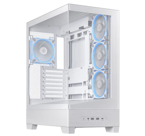 ASUS Ház A31 Plus, 750W (AP-750G), Fehér, Üvegfalú