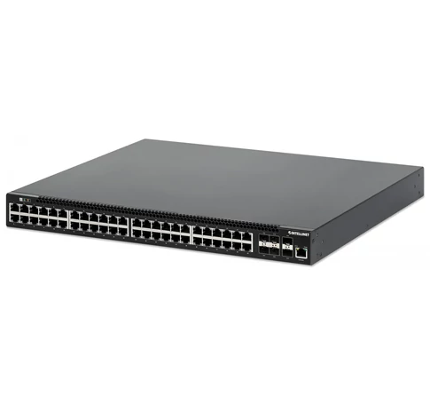 Intellinet 562041 hálózati kapcsoló Vezérelt L3 Gigabit Ethernet (10/100/1000) Ethernet-áramellátás (PoE) támogatása Fekete