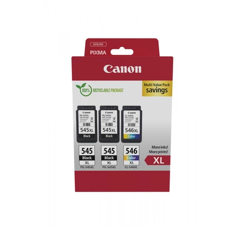 Canon 8286B013 tintapatron 3 db Eredeti Nagy (XL) kapacitású Fekete, Cián, Magenta, Sárga