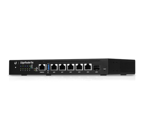 Ubiquiti ER-6P Networks EdgeRouter 6P vezetékes router Gigabit Ethernet Fekete