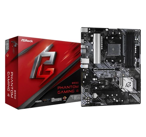 ASRock 90-MXBCY0-A0UAYZ B550 Phantom Gaming 4 ATX Alaplap AMD Ryzenhez