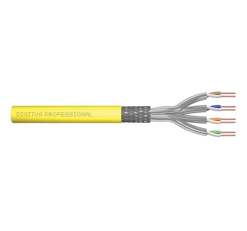 Digitus DK-1745-A-VH-5 hálózati kábel Sárga 500 M Cat7a S/FTP (S-STP)