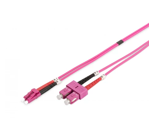 Digitus DK-2532-01-4 InfiniBand és száloptikai kábel 1 M LC SC I-VH Ibolya