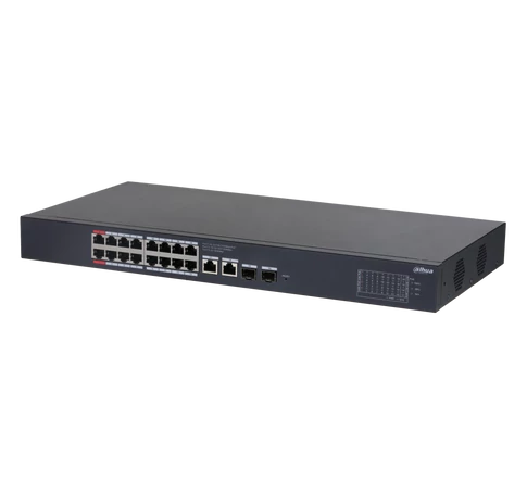 Dahua CS4220-16GT-135 20-portos felhőalapú asztali gigabit switch 16 PoE porttal