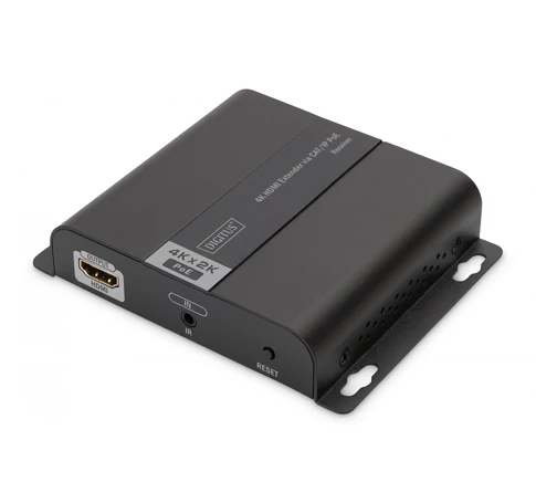 Digitus DS-55125 audió/videó jeltovábbító AV receiver Fekete