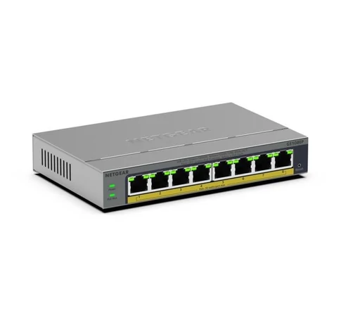 NETGEAR GS108EP Vezérelt L2/L3 Gigabit Ethernet (10/100/1000) Szürke
