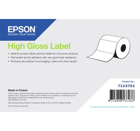 Epson High Gloss Label Öntapadós nyomtatócimke