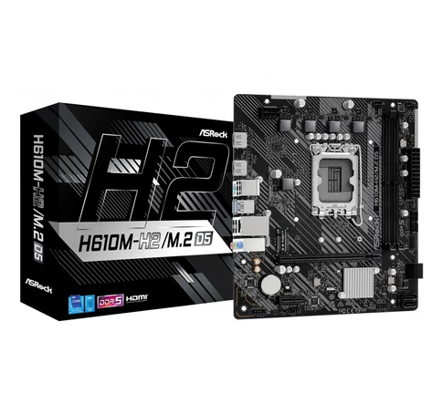 ASRock 90-MXBML0-A0UAYZ H610M Micro ATX alaplap DDR5 és M.2 támogatással