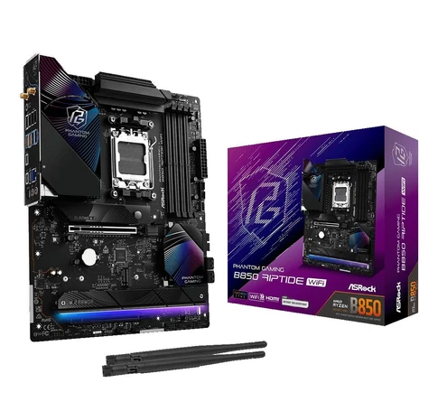 Asrock Phantom Gaming B850 Riptide WiFi AMD B850 Socket AM5 ATX