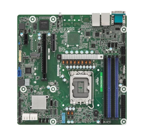 ASRock EC266D4U, 1xSKT LGA 1700, Intel E-2400, C266, SATA, NVMe, 1xM.2, 2xGbE, IPMI