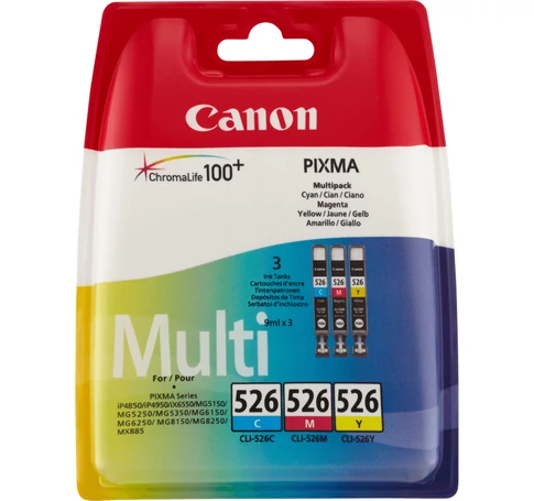 Canon 4541B009 tintapatron 3 dB Eredeti Cián, Magenta, Sárga