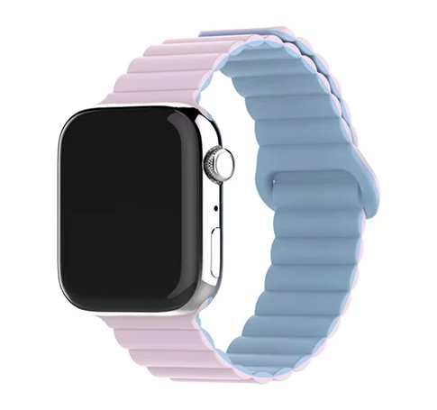 BLACKBIRD Szíj Iwatch készülékhez SPORT mágneses Rózsaszín Világos kék 38/40/41/S1042 mm