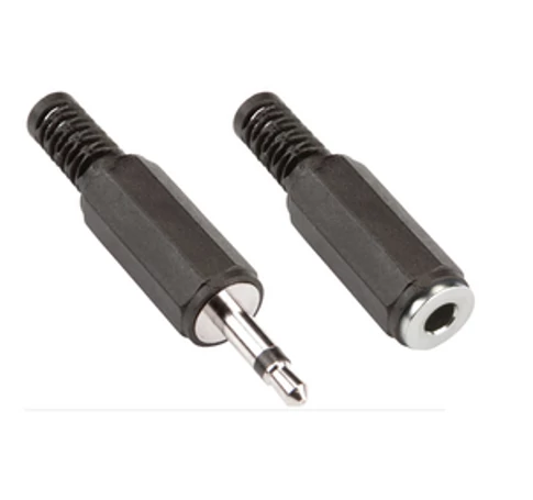 Audió Csatlakozó Készlet 3.5 mm Fekete