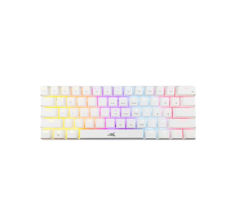 Baracuda DOLPHIN-W/R-US, BGK-03211W/R-US  fehér mechanikus gamer billentyűzet piros kapcsolóval, angol