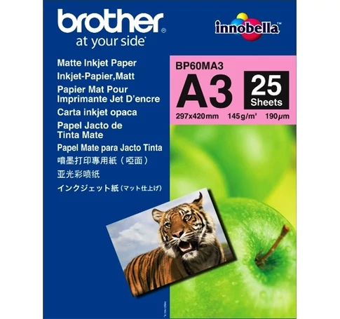 BROTHER Fotópapír BP60MA3, 25db/csomag