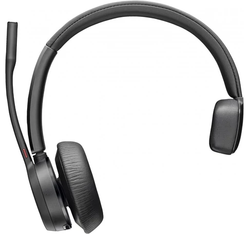 HP Poly Voyager 4310-M Microsoft Teams Certified USB-C Headset +BT700 dongle +Charging Stand Vezeték nélküli Iroda/telefonos ügyfélközpont Bluetooth Dokkoló Fek
