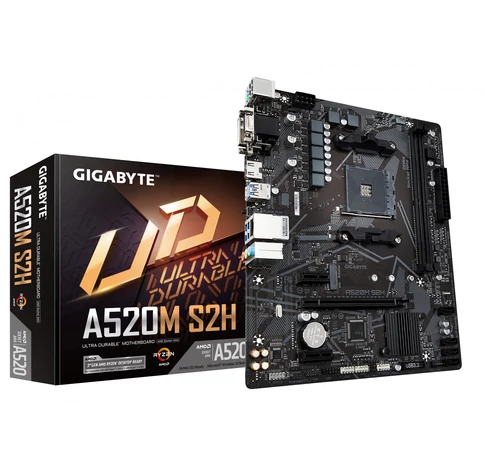 GIGABYTE A520M S2H alaplap AMD A520 AM4 foglalat Micro ATX