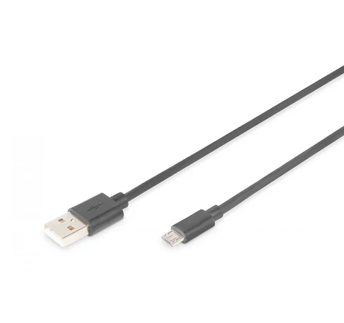 Digitus AK-300110-030-S USB kábel USB 2.0 3 M USB A Micro-USB B Fekete
