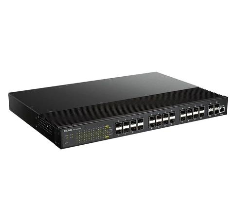 D-Link DIS-700G-28XS hálózati kapcsoló Vezérelt L2+ 1U Fekete