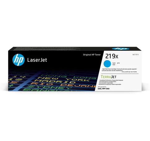 HP 219X eredeti toner - cián (W2191X)