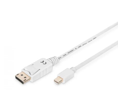 Digitus AK-340102-030-W DisplayPort kábel 3 M Mini DisplayPort Fehér