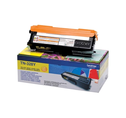 Brother TN-328Y festékkazetta 1 db Eredeti Sárga