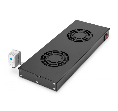 Digitus DN-19 FAN-2-HO-SW rack tartozék Ventilátor panel