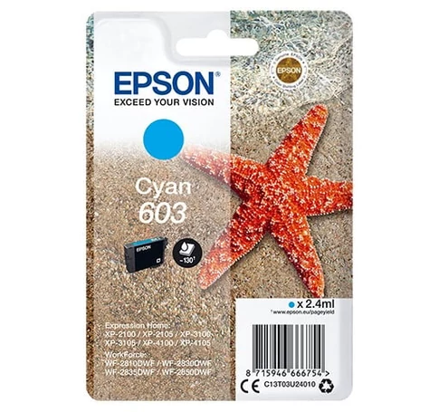 Epson C13T03U24020 tintapatron 1 db Eredeti Standard teljesítmény Cián