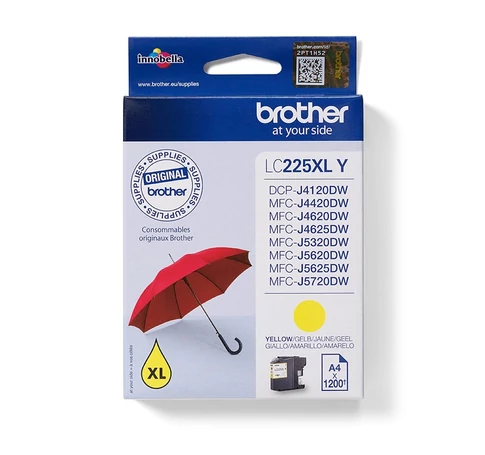 Brother LC-225XLY tintapatron 1 dB Eredeti Sárga