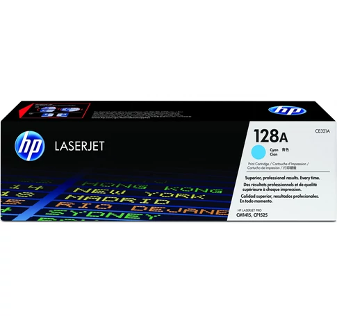 HP 128A Cyan Original LaserJet Toner Cartridge