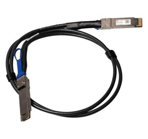 Mikrotik DDQ+DA0001 InfiniBand és száloptikai kábel 1 M QSFP-DD DAC Fekete