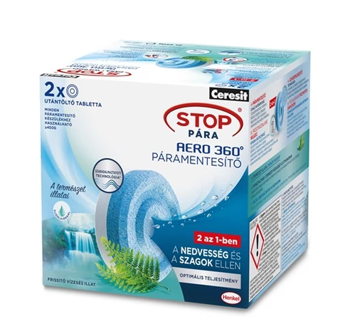 Ceresit H2629464 CERESIT STOP PÁRA UTÁNTÖLTŐ TABLETTA FRISSÍTŐ VÍZESÉS,  2 X 450 G