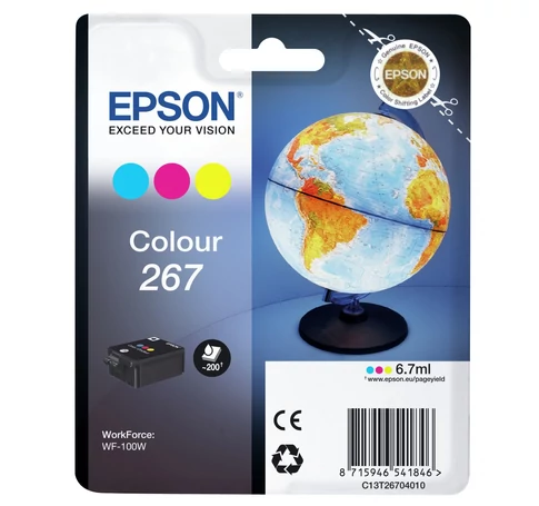 Epson Globe C13T26704010 tintapatron 1 db Eredeti Cián, Magenta, Sárga