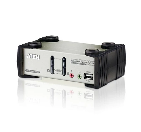 Aten CS1732B-AT-G 2P PS/2-USB VGA/Audio KVMP Switch W/OSD