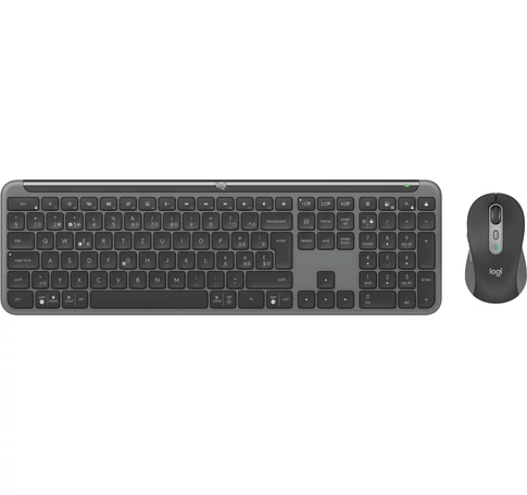 Logitech 920-012503 billentyűzet Egér mellékelve Irodai RF vezeték nélküli + Bluetooth QWERTZ Svájc Grafit