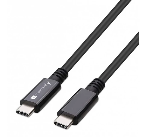 Techly ICOC MUSB40-CMCM08 USB 4.0 USB-C-tól USB-C Thunderbolt 4 PD M/M 80cm Kábel