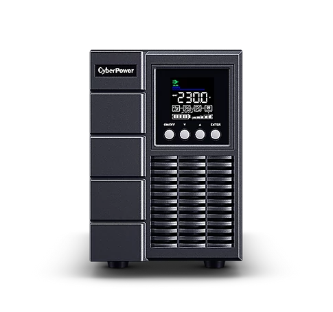 CYBERPOWER UPS, 2000VA/1800W, 2xC13 2xSCHU, színes LCD kijelző, OnLine szünetmentes, kettős konverziós,tisztán színuszos
