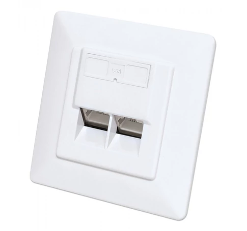 Intellinet 771917 csatlakozóaljzat 2 x RJ-45 Fehér