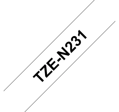 Brother TZE-N231 címkéző szalag Fehéren fekete TZ