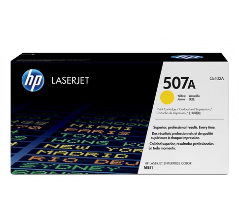 HP 507A Yellow Original LaserJet Toner Cartridge festékkazetta 1 db