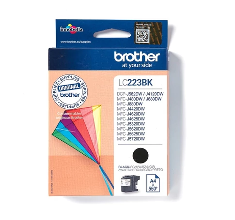 Brother LC223BK tintapatron 1 dB Eredeti Fekete