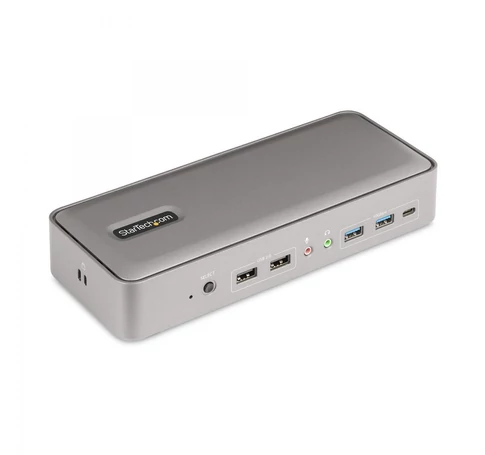 StarTech.com 129UE-USBC-KVM-DOCK KVM kapcsoló Ezüst