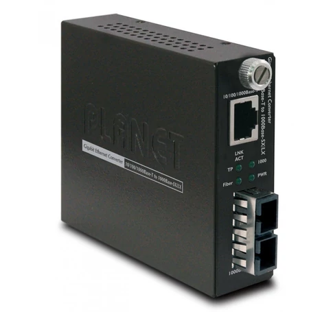 PLANET GST-802 hálózati média konverter 2000 Mbit/s 850 nm Multi-mode Fekete