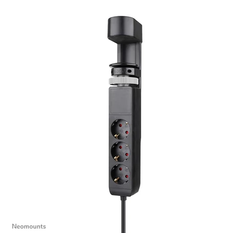 Neomounts DS22-840BL6 elektromos elosztó 1,4 M 3 AC kimenet(ek) Beltéri Fekete